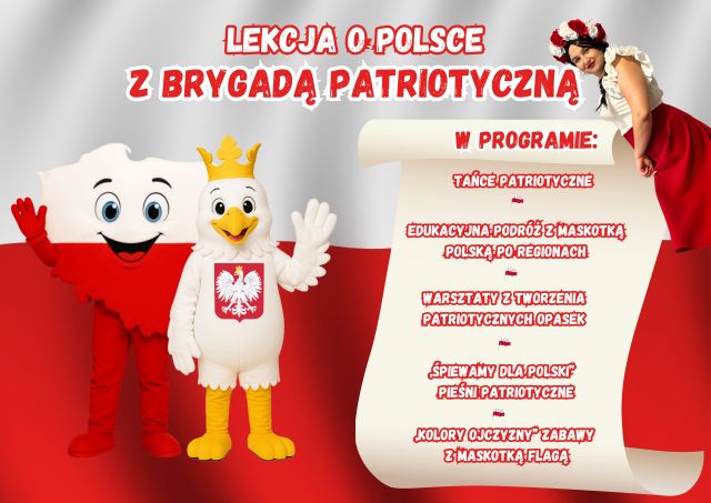 Zdjęcie do oferty LEKCJA O POLSCE Z BRYGADĄ PATRIOTYCZNĄ: WARSZTATY PATRIOTYCZNE